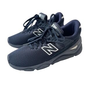 New Balance X-90 Athletic Shoes Cushioned Running Sneakers Navy Blue Kids Size 4